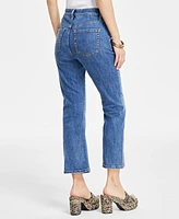 I.n.c. International Concepts Women's High Rise Crop Flare Jeans, Created for Macy's