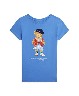 Polo Ralph Lauren Big Girls Polo Bear Cotton Jersey T-shirt