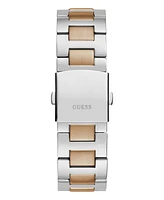 Guess Men's Analog Two-Tone 100% Steel Watch 44mm