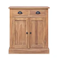 Side Cabinet 25.6"x11.8"x29.5" Solid Teak