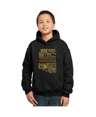 Boy's Word Art Hooded Sweatshirt - Az Pics