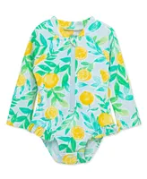 Little Me Baby Girls Lemon Rash Guard 1-Piece Swimsuit