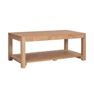 Coffee Table 39.4"x19.7"x15.7" Solid Wood Teak