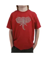 Boy's Word Art T-shirt - Tusks