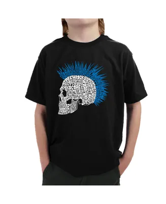 Boy's Word Art T-shirt - Punk Mohawk