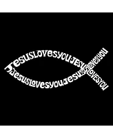 Boy's Word Art T-shirt - Jesus Loves You