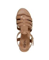 Earth Women's Adona Strappy Block Heel Dress Sandals