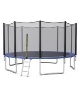 Inolait 16 Feet Outdoor Trampoline Bounce Combo with Safety Closure Net Ladder