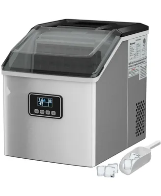48 lbs Stainless Self-Clean Ice Maker with Lcd Display