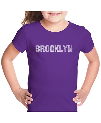 Girl's Word Art T-shirt - Brooklyn Neighborhoods