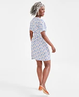 Style & Co Women's Printed Knit Dress, Created for Macy's