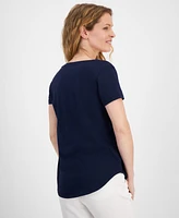 Style & Co Women's Perfect V-Neck T-Shirt, Created for Macy's