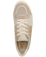Sam Edelman Women's Elcie Lace-Up Raffia Court Sneakers