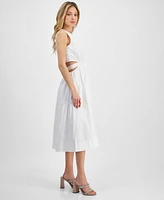 Rachel Roy Women's Mila Scoop-Neck Midi Cutout Dress