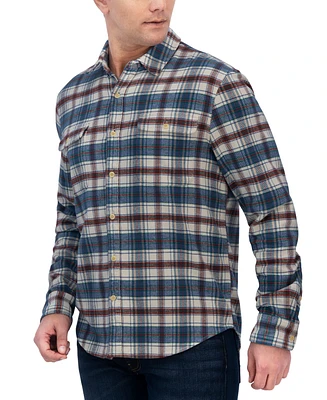 Lucky Brand Men's Plaid Cloud Soft Long-Sleeve Flannel Shirt
