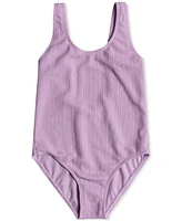 Roxy Big Girls Aruba Textured One-Piece Swimsuit