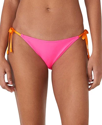 kate spade new york Women's Contrast Side Tie Bikini Bottoms