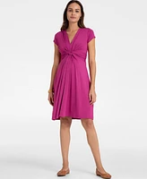 Seraphine Women's Knot Front Maternity Dress