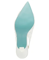Betsey Johnson Women's Nikki Embroidered Slingback Evening Pumps