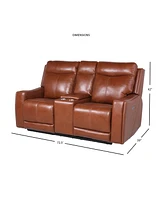 Natalia 73" Power Loveseat Console Recliner