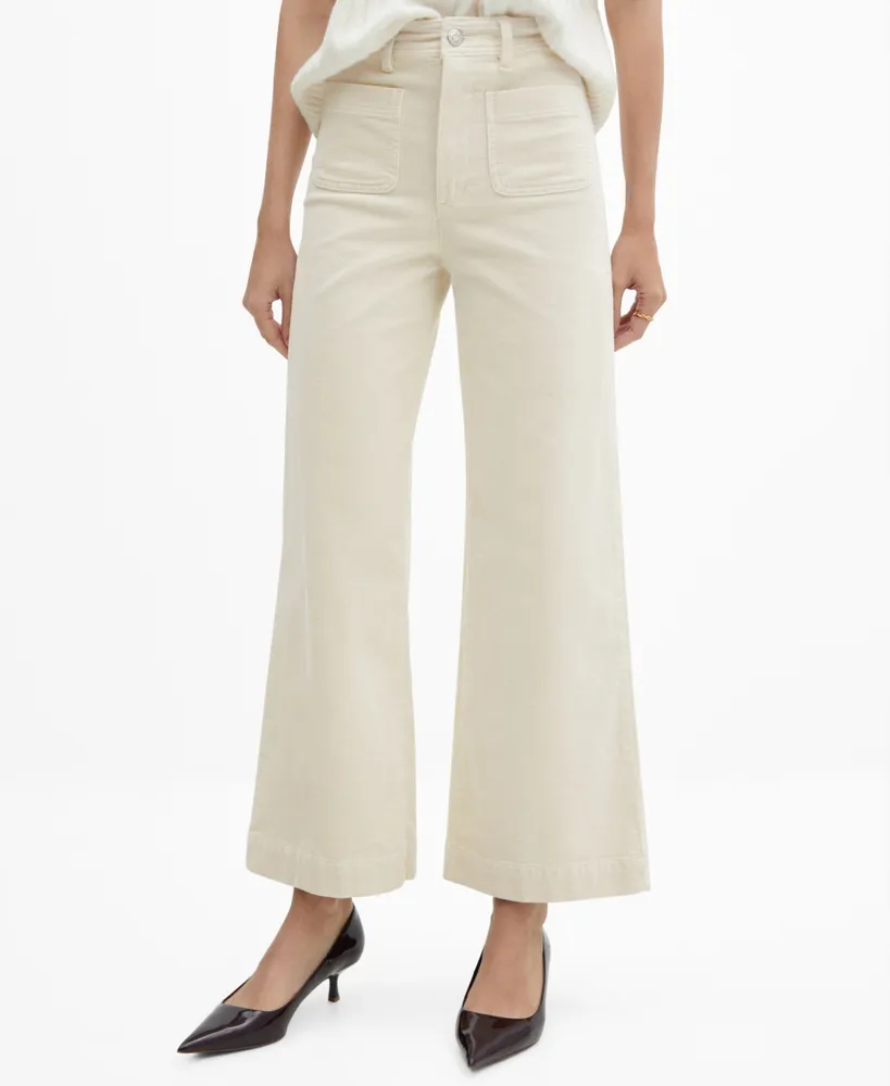 Mango Elasticated Linen Trousers | Oxendales