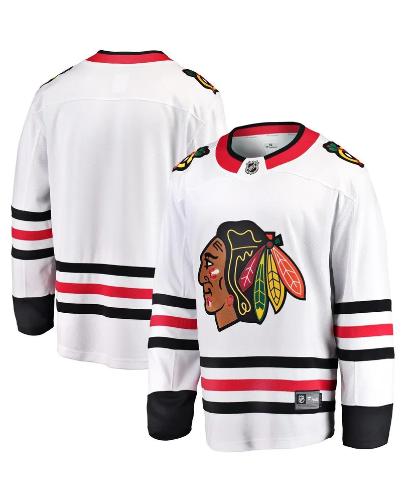 Men's Fanatics White Chicago Blackhawks Breakaway Away Jersey