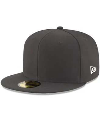 Men's New Era Graphite Blank 59FIFTY Fitted Hat