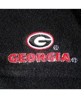Men's Columbia Black Georgia Bulldogs Flanker Iii Fleece Team Full-Zip Jacket