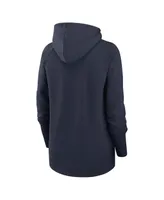 Women's Nike Navy Chicago Bears Asymmetrical Raglan Full-Zip Hoodie