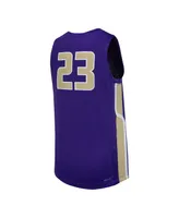 Men's Nike #23 Purple James Madison Dukes Replica Basketball Jersey