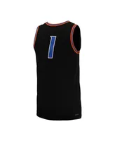 Men's Nike #1 Black Boise State Broncos Replica Basketball Jersey