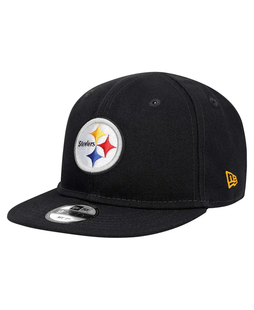 Infant Boys and Girls New Era Black Pittsburgh Steelers My 1st 9FIFTY Adjustable Hat