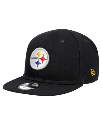 Infant Boys and Girls New Era Black Pittsburgh Steelers My 1st 9FIFTY Adjustable Hat