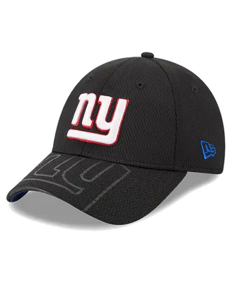 Men's New Era Black New York Giants Top Visor 9FORTY Adjustable Hat