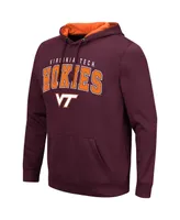 Men's Colosseum Maroon Virginia Tech Hokies Resistance Pullover Hoodie