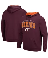 Men's Colosseum Maroon Virginia Tech Hokies Resistance Pullover Hoodie