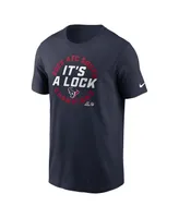 Men's Nike Navy Houston Texans 2023 Afc South Division Champions Locker Room Trophy Collection T-shirt