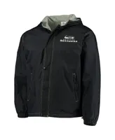 Men's Dunbrooke Navy Seattle Seahawks Logo Legacy Stadium Full-Zip Jacket