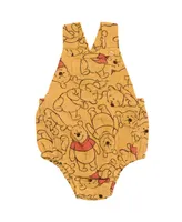 Disney Winnie the Pooh Boys Cotton Gauze Short Overalls Shortall Infant