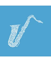 Girl's Word Art T-shirt - Sax