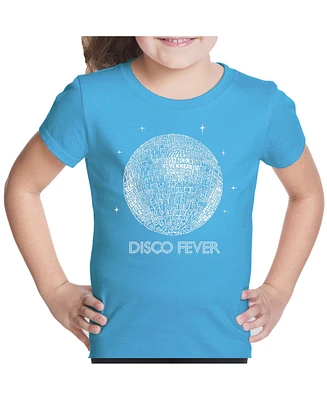 Girl's Word Art T-shirt - Disco Ball