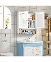New Bathroom Wall Cabinet Double Mirror Door Cupboard Storage Medicine Cabinet Shelf