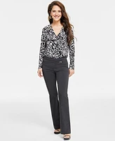 I.n.c. International Concepts Petite Mid-Rise Mini-Bootcut Pants, & Short, Created for Macy's