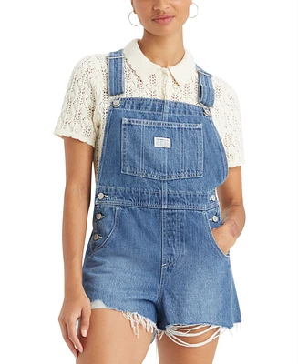 Levi's Women's Vintage-Style Cotton Denim Shortalls