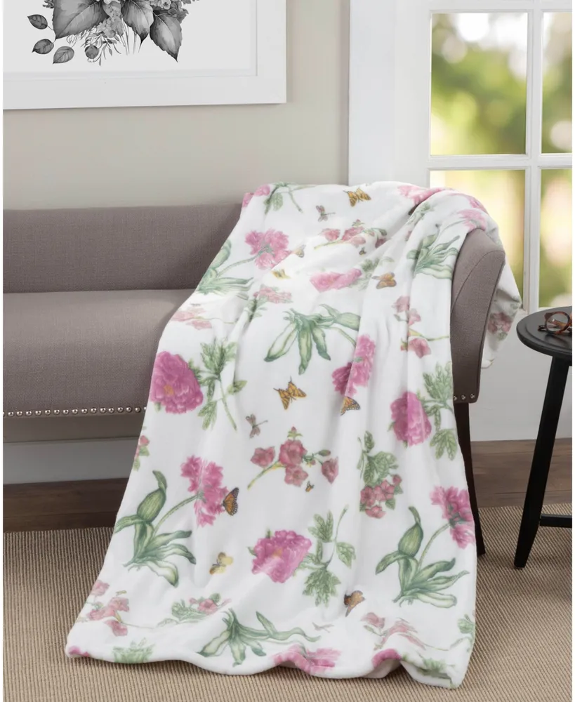 Lenox Butterfly Meadow Bloom Throw, 60" x 70"