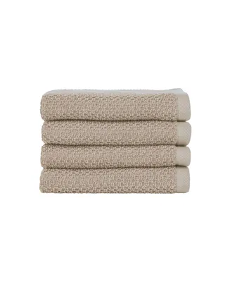 Nate Home by Berkus Cotton Textured Weave Washcloths - Set of 4