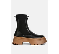 Womens ronin high top chunky chelsea boots