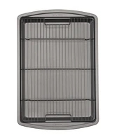 Good Cook Everyday Nonstick Steel Crispy Baking Set with Baking Sheet and Wire Rack, 15" x 10.5"