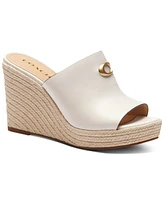 Coach Gloria C Slide Espadrille Wedge Sandals