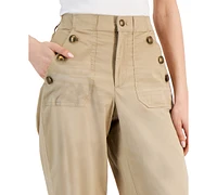 Nautica Jeans Women's High-Rise Wide-Leg Sailor Pants